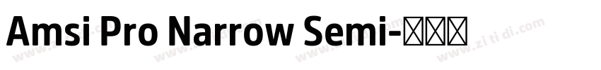 Amsi Pro Narrow Semi字体转换 Amsi Pro Narrow Semi字体转换
